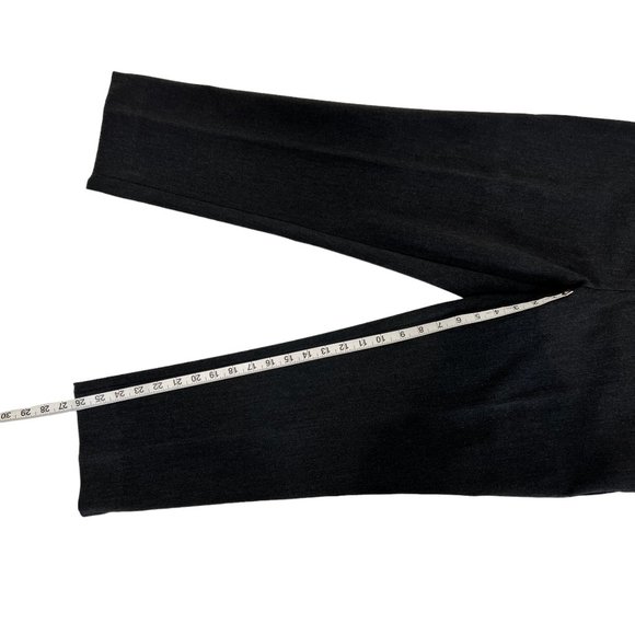 Investments Charcoal Gray 5th Ave Side Zip Slim Fit Pants Size 10 Short - Picture 9 of 13